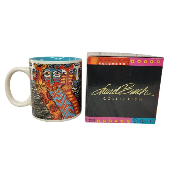 Laurel Burch Other - Laurel Burch Fantastic Felines Coffee Mug 14oz Whimsical Cats Art 2014 NIB
